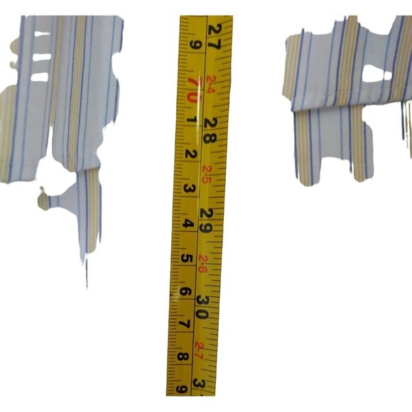 Club Room Men's Cotton Shirt, White and Yellow Striped, Button Down, Size L. - Picture 6 of 7